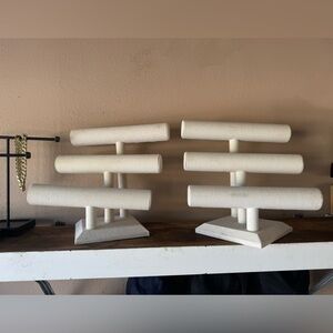 White Jewelry Display Stands